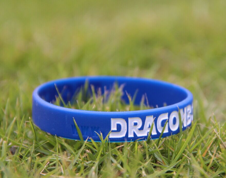 Debossed Ink Injected Silicone Wristband