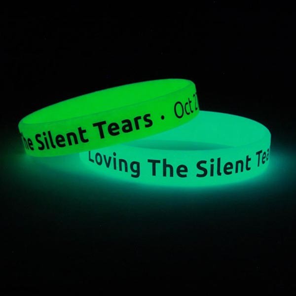 glow in the dark party silicone bands